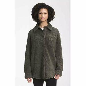 The North Face Wool Shirt Jacket - green, small, NWOT